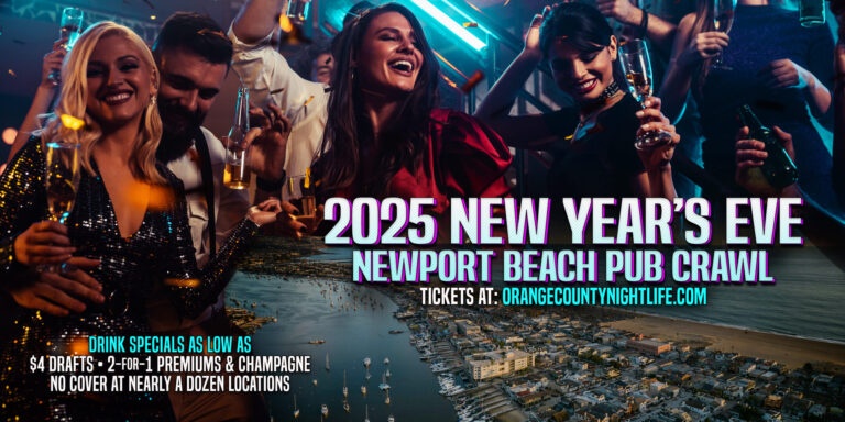 Newport Beach New Year's Eve Pub Crawl Party 2025